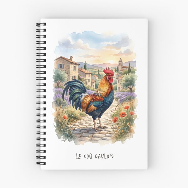 Item preview, Gallic Rooster Overlooking a Provencal Village designed and sold by RubisLeaf.