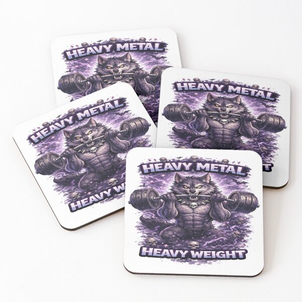Item preview, Heavy Metal Heavy Weight Wolf – Gothic Gym Fitness Aesthetic designed and sold by InkedRebel.