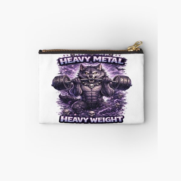 Item preview, Heavy Metal Heavy Weight Wolf – Gothic Gym Fitness Aesthetic designed and sold by InkedRebel.