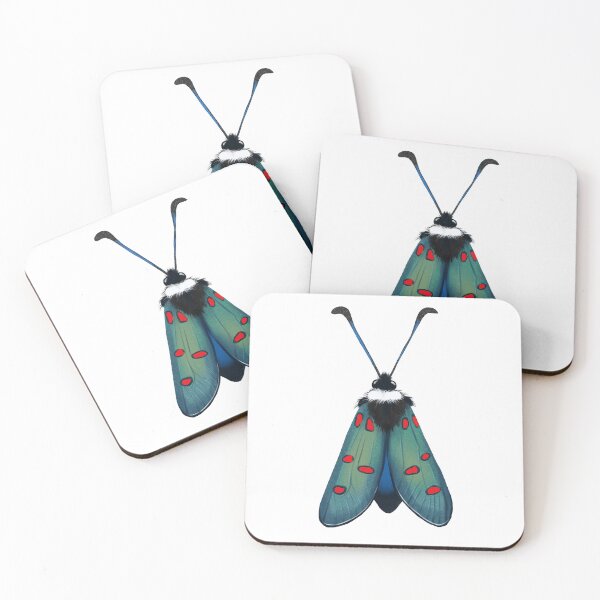 Item preview, Colorful moth with unique patterns resting in a natural setting during daytime designed and sold by Ms. Iryna.