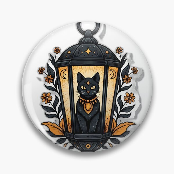 Item preview, Celestial Black Cat Tarot Lantern designed and sold by IllumeInk.