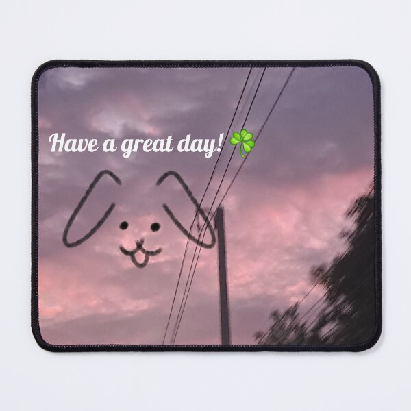 Item preview, Have a Great Day! Aesthetic Purple Sky with Cute Dog Doodle designed and sold by Phrikthai2009.