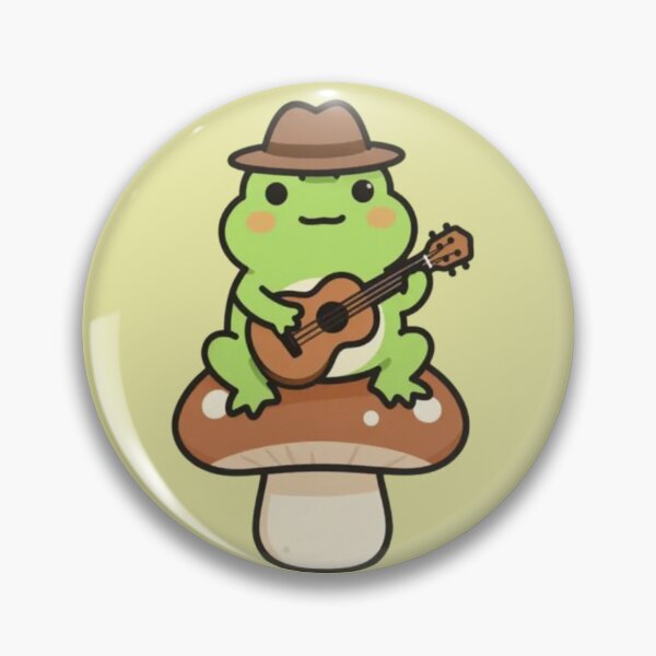 Item preview, Whimsical Frog – Mushroom Guitar Serenade designed and sold by Dogandesighn.