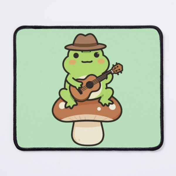 Item preview, Whimsical Frog – Mushroom Guitar Serenade designed and sold by Dogandesighn.