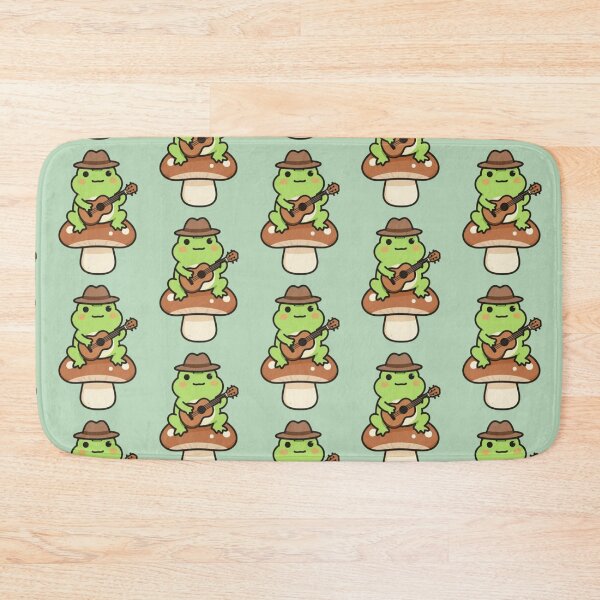 Item preview, Whimsical Frog – Mushroom Guitar Serenade designed and sold by Dogandesighn.