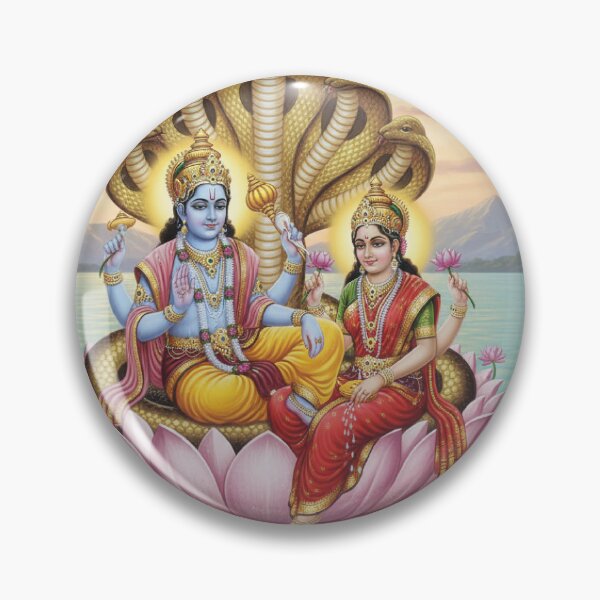 Item preview, Shri Laxmi Narayan Hindu Spiritual Sticker PNG designed and sold by SouravDesigns.