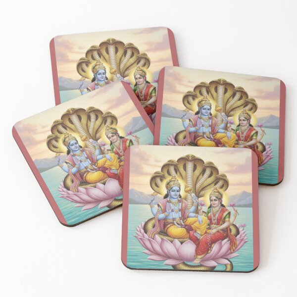 Item preview, Shri Laxmi Narayan Hindu Spiritual Sticker PNG designed and sold by SouravDesigns.
