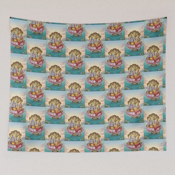 Item preview, Shri Laxmi Narayan Hindu Spiritual Sticker PNG designed and sold by SouravDesigns.