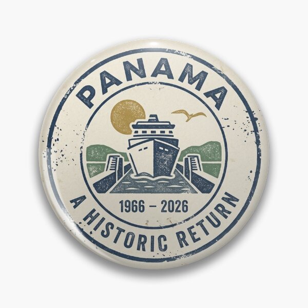 Item preview, Vintage Panama 2026 Travel Stamp Design A Historic Return 1966-2026 Retro Passport Style Panama Canal Decal designed and sold by Alpha-capital.