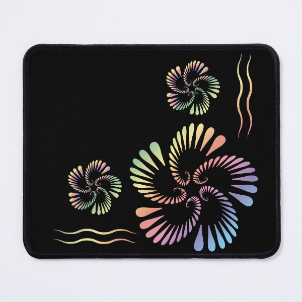 Item preview, Floral corner arrangement made of petals and wavy lines 2 designed and sold by ZorianArt.