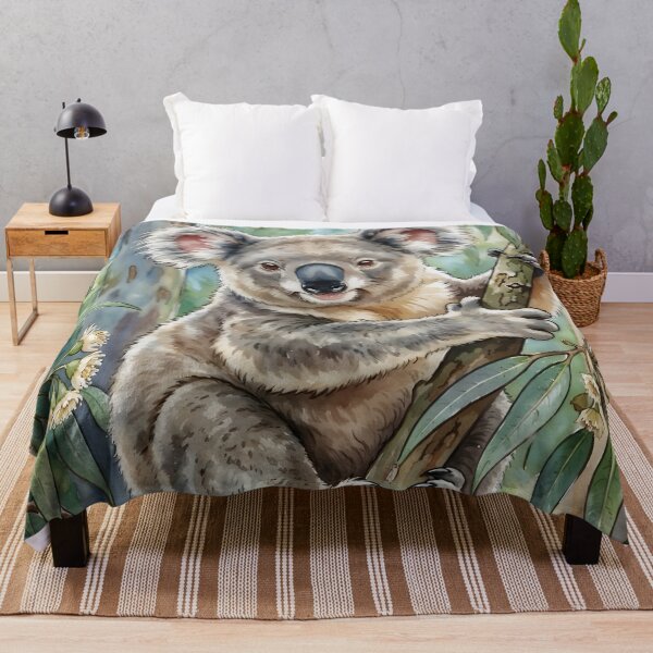 Item preview, Vintage-Style Koala Illustration – Australian Bushland Serenity designed and sold by RubisLeaf.