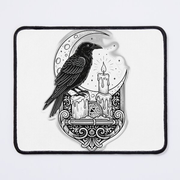 Item preview, Raven Candle Moon Relic designed and sold by IllumeInk.