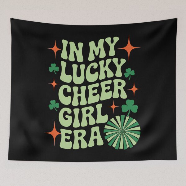 Item preview, In My Lucky Cheer Girl Era Groovy Shamrock St Patricks Day designed and sold by papertaless.