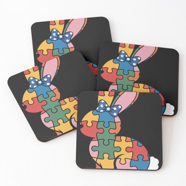 Item preview, Easter Bunny Rabbit Puzzle Autism Awareness designed and sold by GarinaguHN.