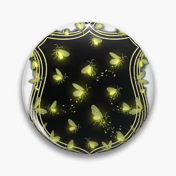 Item preview, Glowing Firefly Swarm Crest designed and sold by IllumeInk.