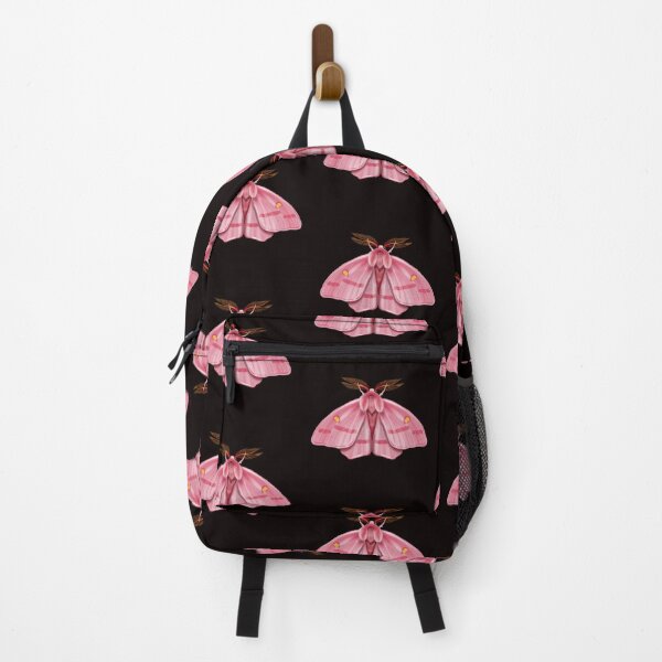 Item preview, Colorful moth with pink wings and unique features resting on a plain background during daylight designed and sold by Ms. Iryna.