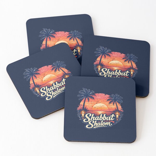 Item preview, Shabbat Shalom Sunset Beach Vintage designed and sold by Thank-HaShem.