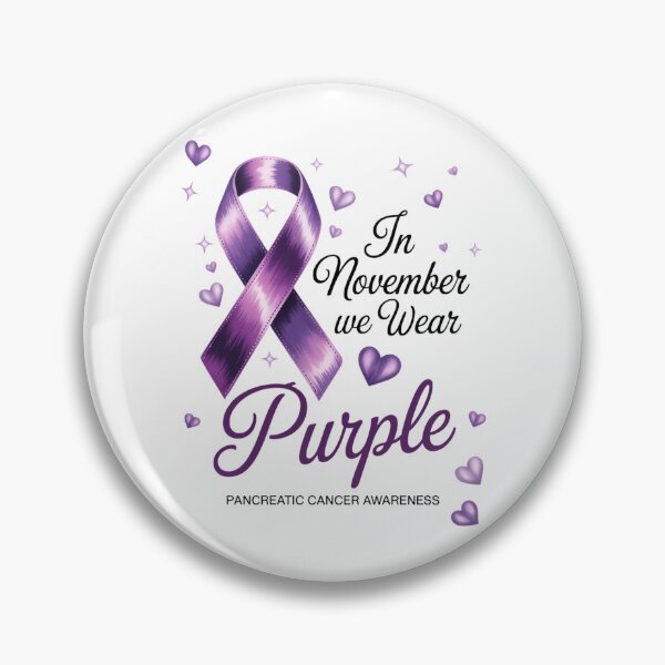 Item preview, In November We Wear Purple Pancreatic Cancer Awareness Ribbon November Support designed and sold by papertaless.