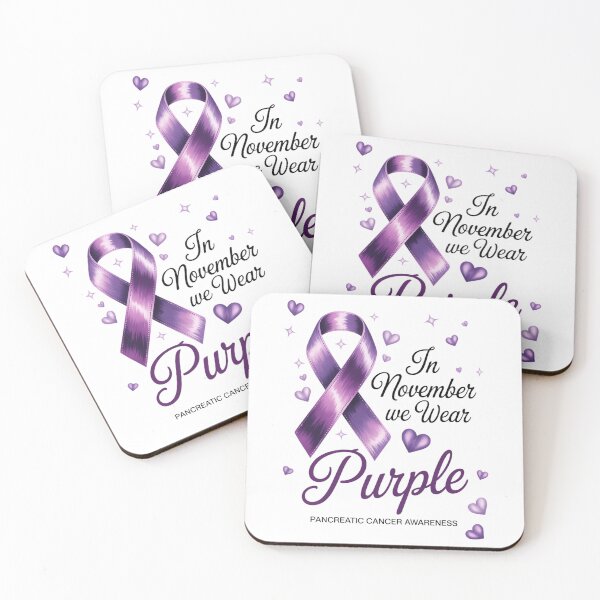 Item preview, In November We Wear Purple Pancreatic Cancer Awareness Ribbon November Support designed and sold by papertaless.
