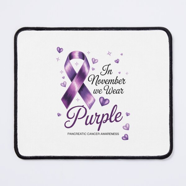 Item preview, In November We Wear Purple Pancreatic Cancer Awareness Ribbon November Support designed and sold by papertaless.