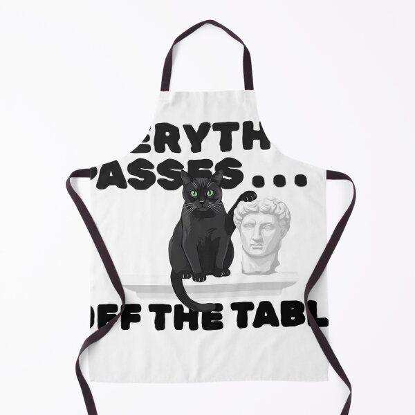 Item preview, Everything Passes Off The Table - Funny Stoic Chaos Cat Shirt designed and sold by TQPProject.