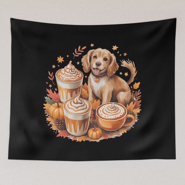 Item preview, Pumpkin Spice Latte Cocker Spaniel Fall Autumn Thanksgiving designed and sold by papertaless.