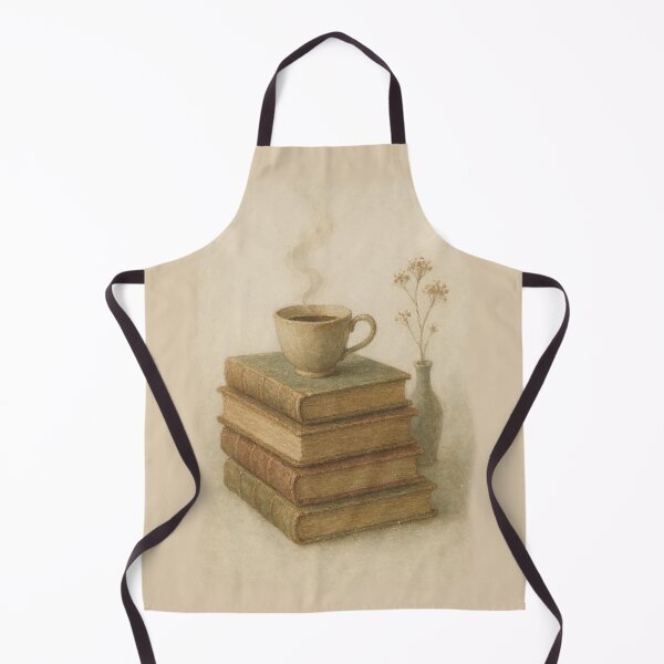 Item preview, Librarian Chic - Aesthetic Book Stack and Coffee designed and sold by FSilk.