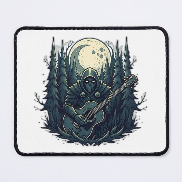Item preview, Mystical Forest Guardian Moon Guitar designed and sold by IllumeInk.