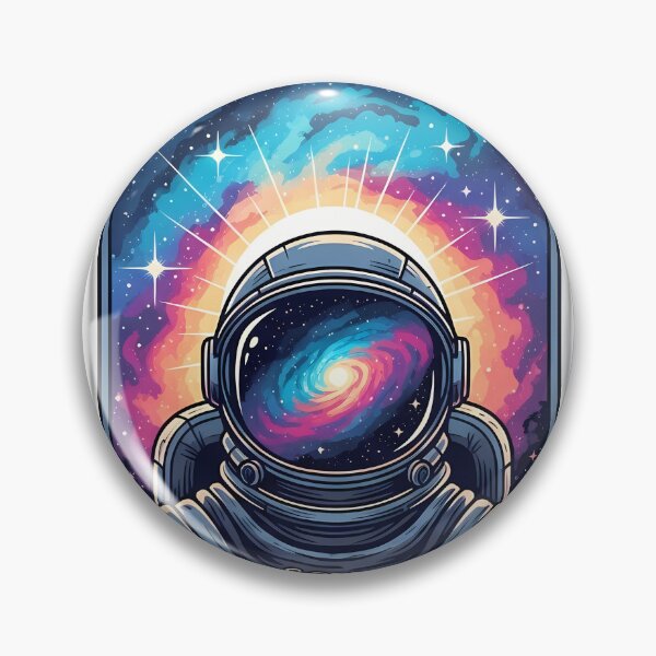 Artikelvorschau, Astronauten-Abzeichen „Kosmische Morgendämmerung“ entworfen und verkauft von IllumeInk.