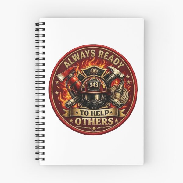 Item preview, Always Ready To Help Others - Premium Firefighter Hero Embroidered Patch Style designed and sold by Psychlee Best Finds.