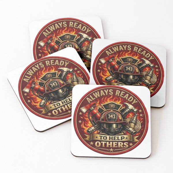 Item preview, Always Ready To Help Others - Premium Firefighter Hero Embroidered Patch Style designed and sold by Psychlee Best Finds.