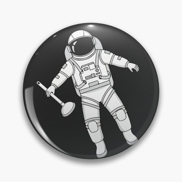 Item preview, Artemis II Space Plumbing Meme - Astronaut with a Plunger designed and sold by Tattyarts.