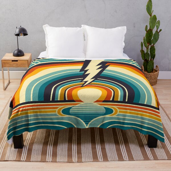 Item preview, Retro Rainbow Lightning Sunset designed and sold by InkSmithery.