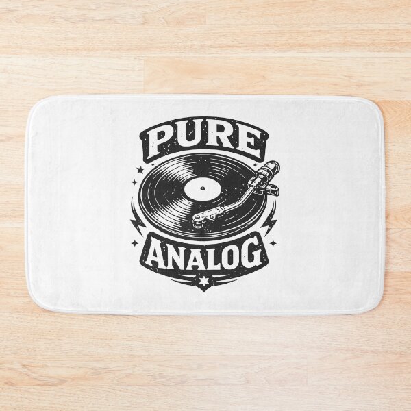 Item preview, Pure Analog Vinyl Record Badge designed and sold by SnappyPNG.