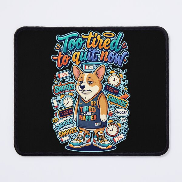 Item preview, Corgi Too Tired To Quit Now Hip Hop Illustration designed and sold by Tong4130.