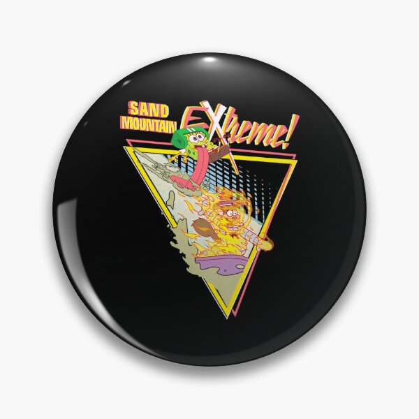 Item preview, Spongebob Squarepants Sand Mountain Extreme Retro Badge designed and sold by SmartLens.