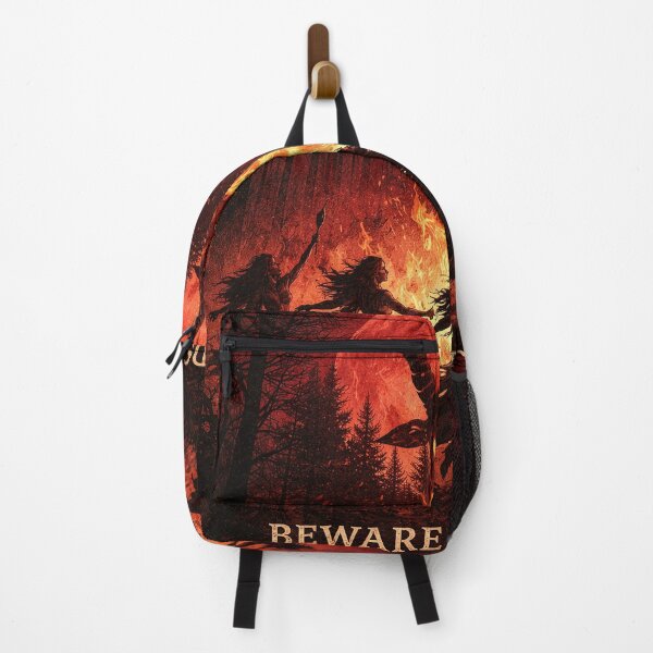 Item preview, Beware The Woods Pagan Ritual Red Moon Gothic Horror designed and sold by DraftAndDoneArt.