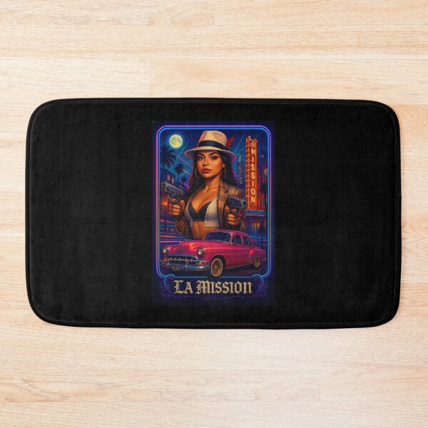 Item preview, La Mission Femme Fatale Lowrider Crimewave Neon Tee designed and sold by DyfunctionalTee.