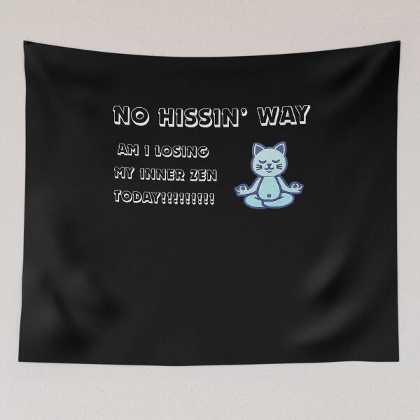 Item preview, No way losing inner zen cat funny meme designed and sold by Imemewell.