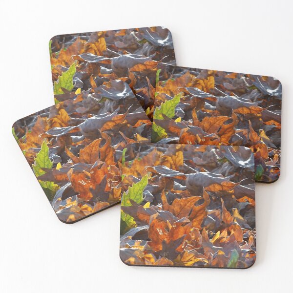Item preview, Autumn Leaves Texture – Warm Fall Nature Background designed and sold by onubi.