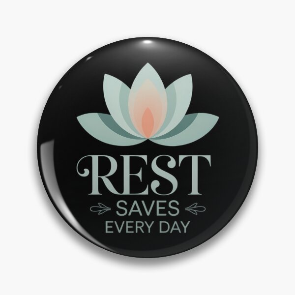Item preview, Rest Saves Every Day Self-Care Inspirational Quotes designed and sold by Formatage.