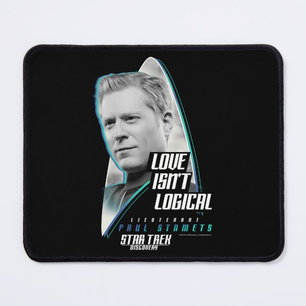 Item preview, Star Trek Discovery Paul Stamets Love Isn'T Logical Poster designed and sold by SmartLens.