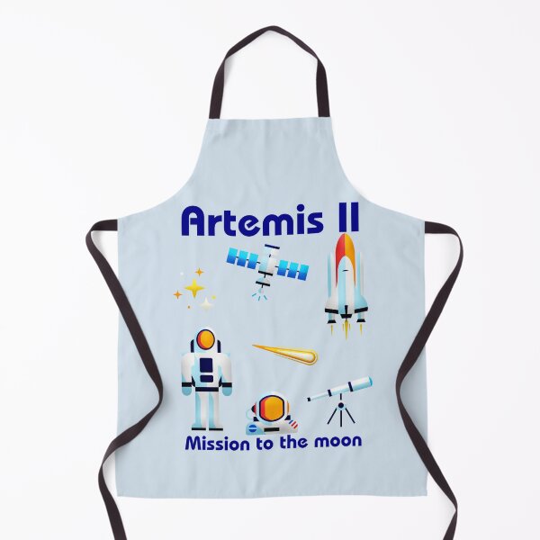 Item preview, Artemis II Mission To The Moon - Space Exploration Flat Art Elements designed and sold by Yasmine Mohammed.