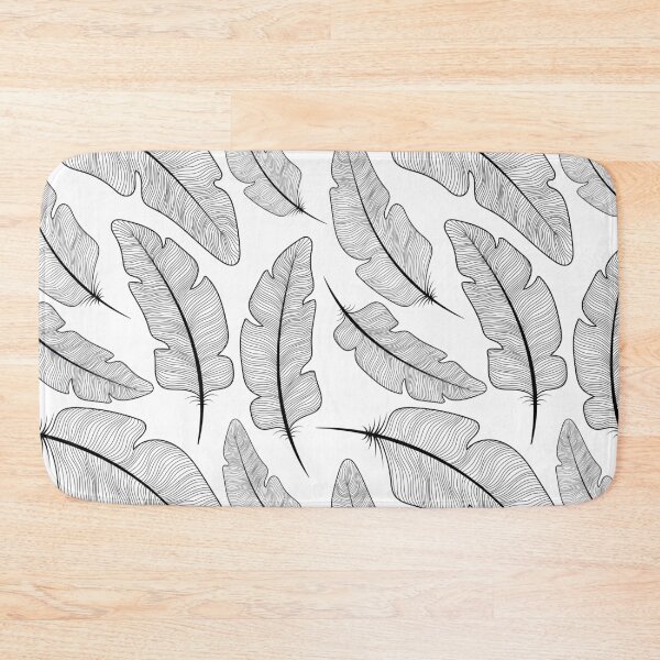 Item preview, Black feathers on white background designed and sold by AnnaHolyph.