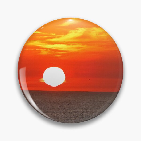 Item preview, Golden Sunset Over Sea – Boat Silhouette Ocean View designed and sold by onubi.