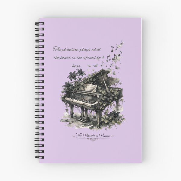 Item preview, The Phantom’s Echo | Dark Academia Piano Quote & Gothic Lily Art designed and sold by Studio77-Gothic.