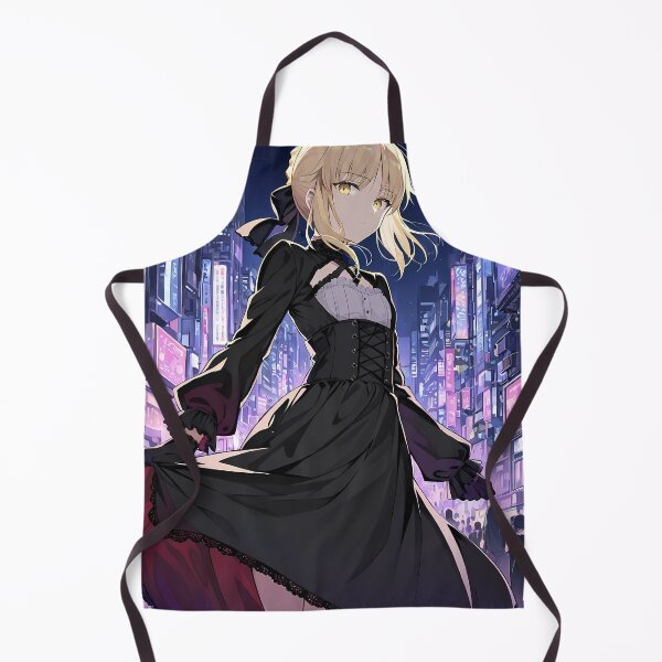 Item preview, Saber Alter Fate Stay Night Anime Girl Neon Streets designed and sold by Tokyonomad.