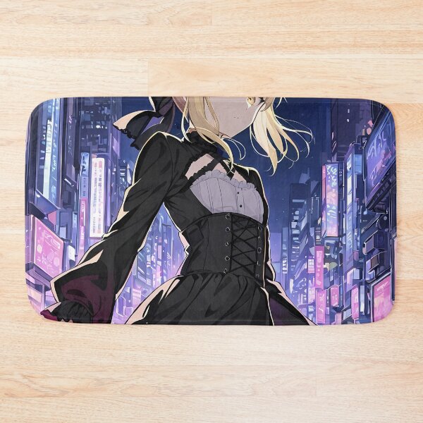 Item preview, Saber Alter Fate Stay Night Anime Girl Neon Streets designed and sold by Tokyonomad.