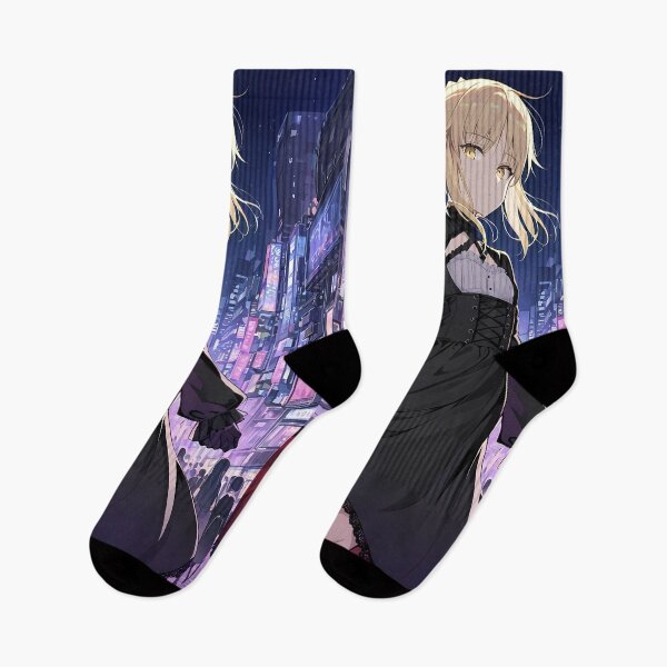 Item preview, Saber Alter Fate Stay Night Anime Girl Neon Streets designed and sold by Tokyonomad.