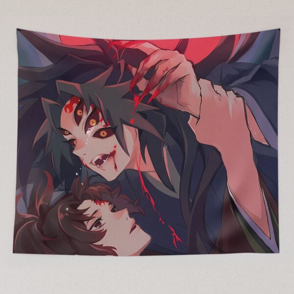 Item preview, Kokushibou Demon Slayer Midnight Rival Scene designed and sold by Tokyonomad.